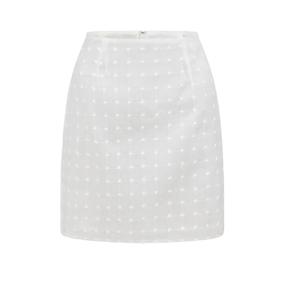 ๐ Sabo Skirt White Mini Skirt Crop Top Set - Size Small - Picture 5 of 5